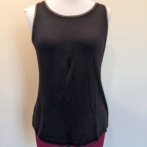 Drapey black sleeveless top